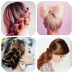 women hairstyles tutorials android application logo